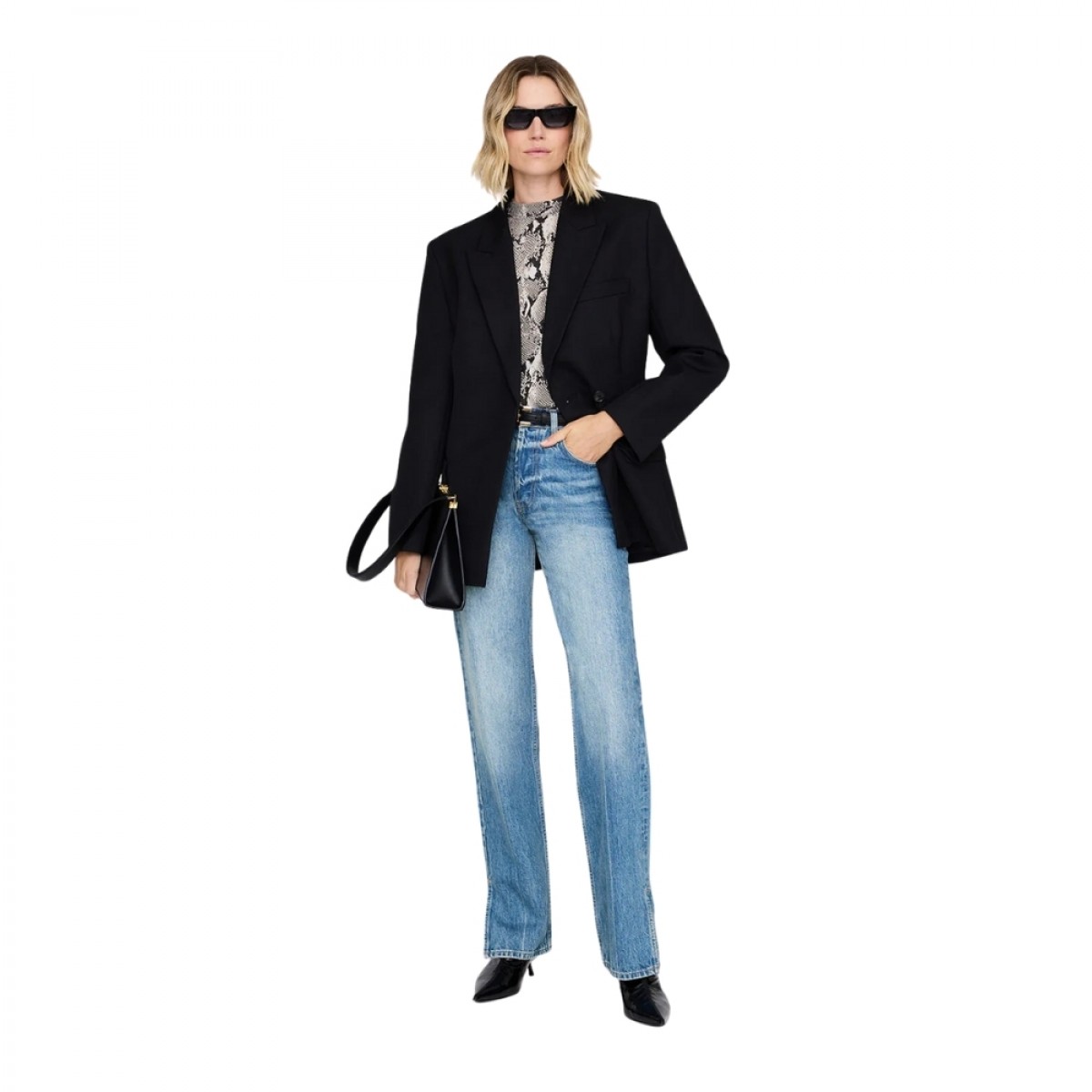 anine bing avi tee - washed python - look