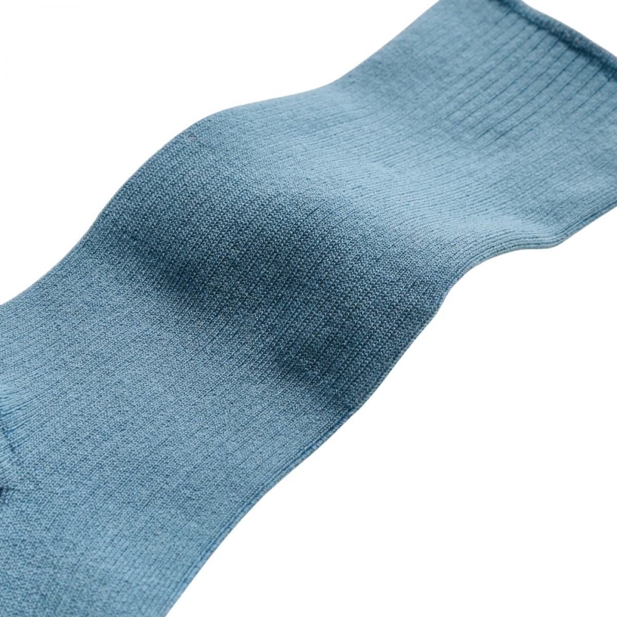 cotton rib socks - opal blue - look