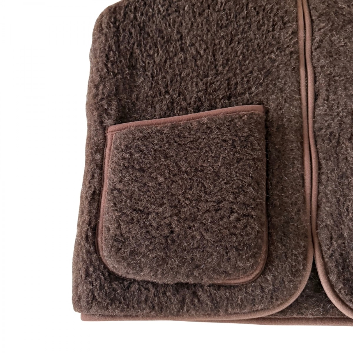 pepitko coldbreaker vest - dark brown - lomme