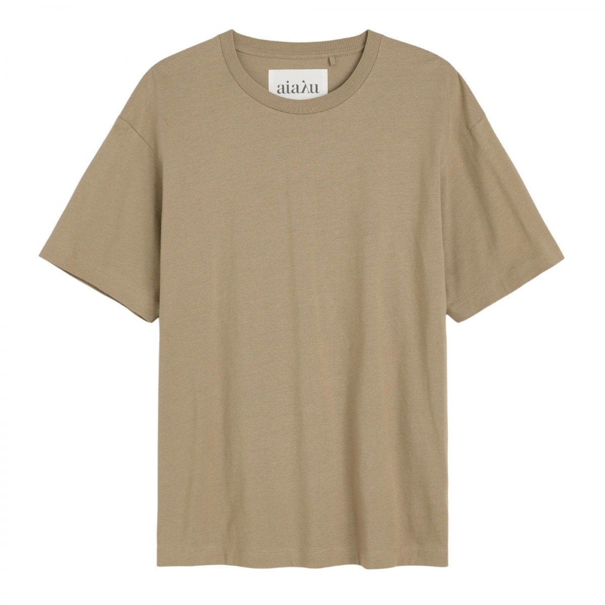 aiayu classic circular tee - clay - front