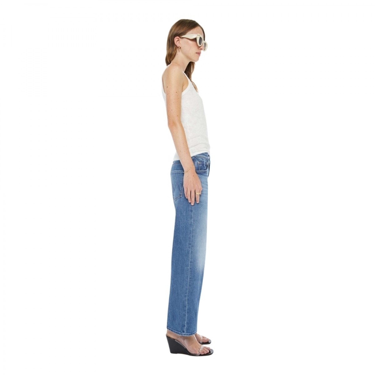 the mid rise maven ankle -wash all your eggs in one - denim blue - fra siden 