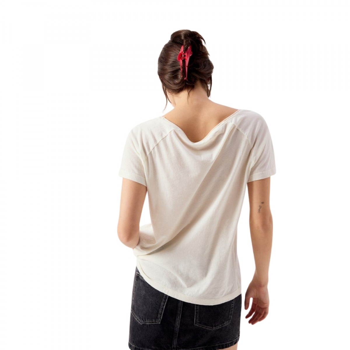 women's t-shirt laloom - ecru - ryg