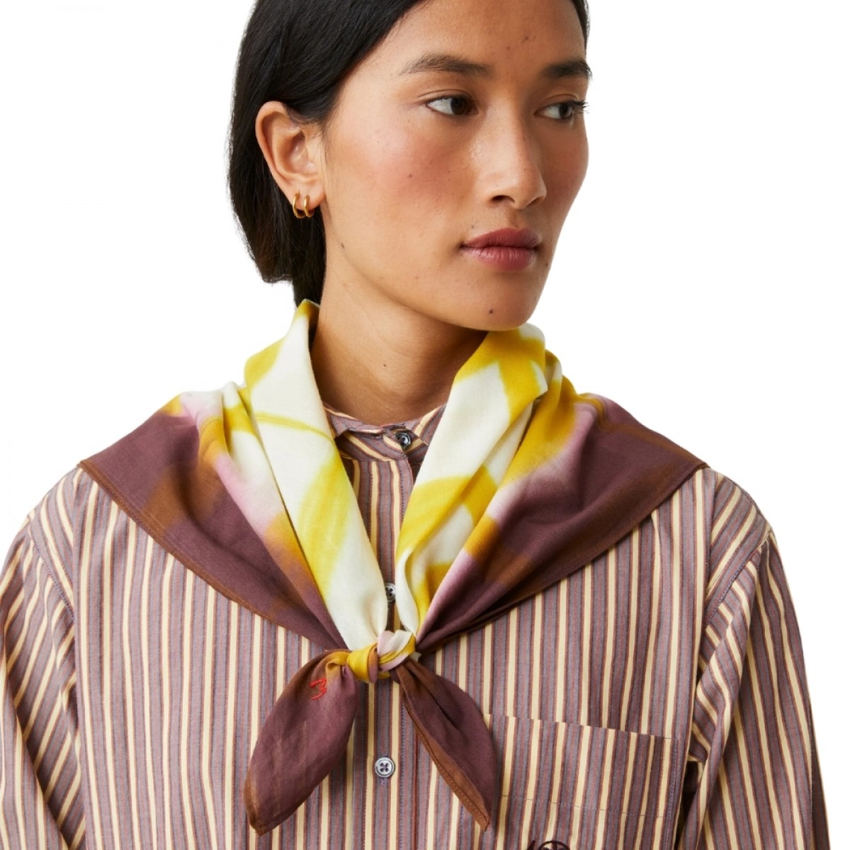 moismont pie no 766 scarf - matcha - front