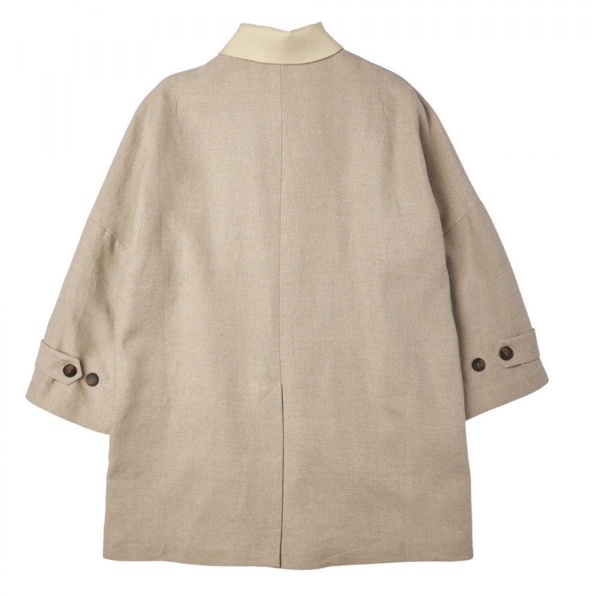 mati mati long summer jacket - beige - ryg