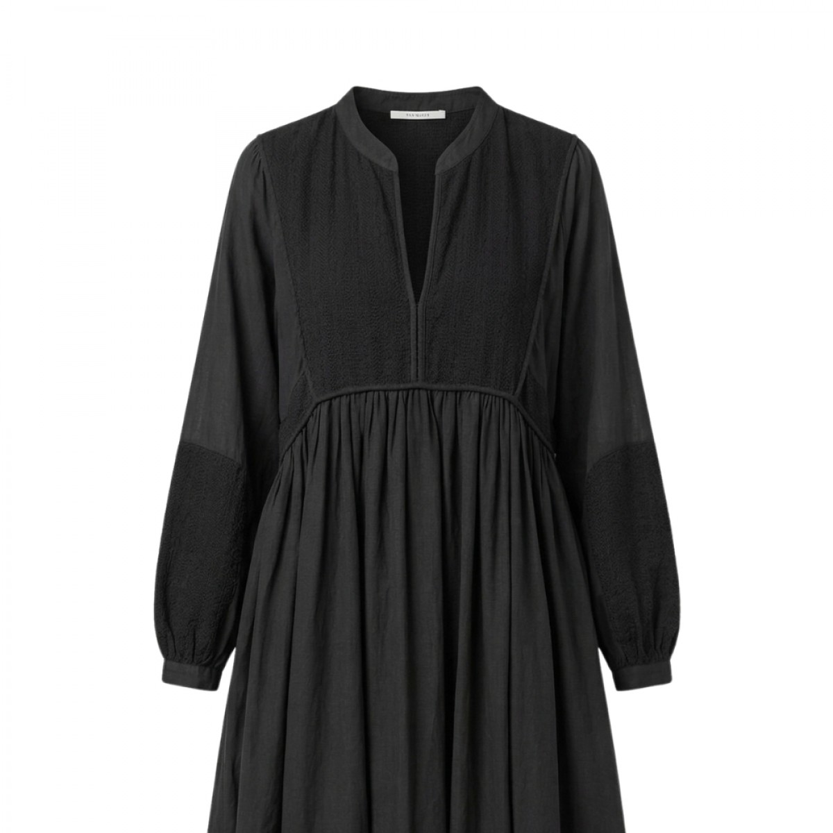 pomandére dress - black - hals