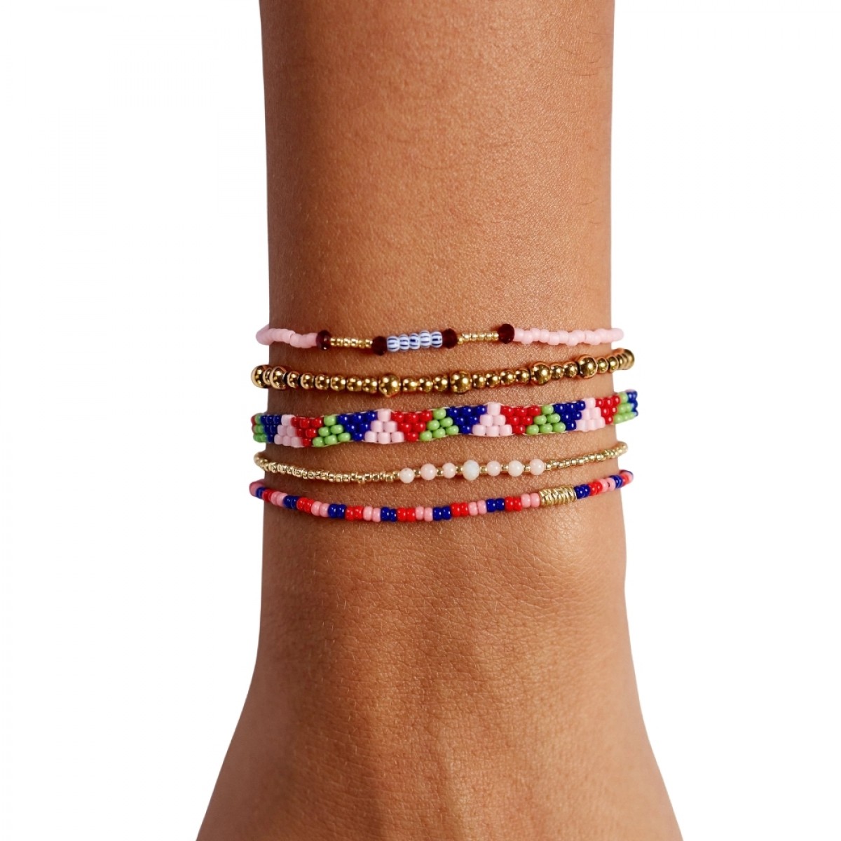 anni lu peppy bracelet - rouge blush - look