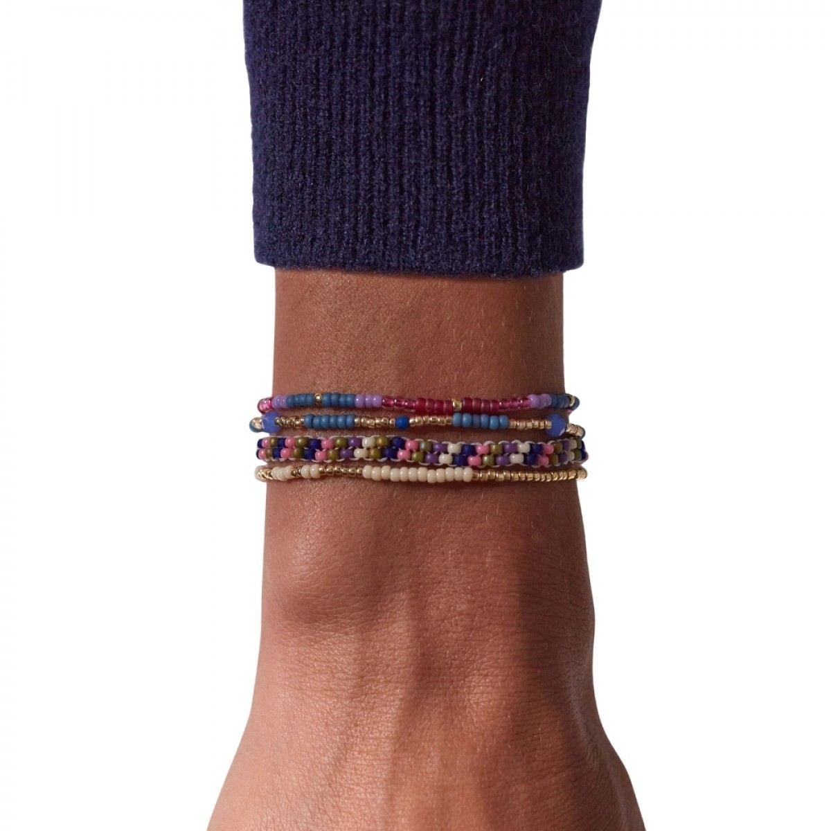 anni lu clemence bracelet - faded denim - look
