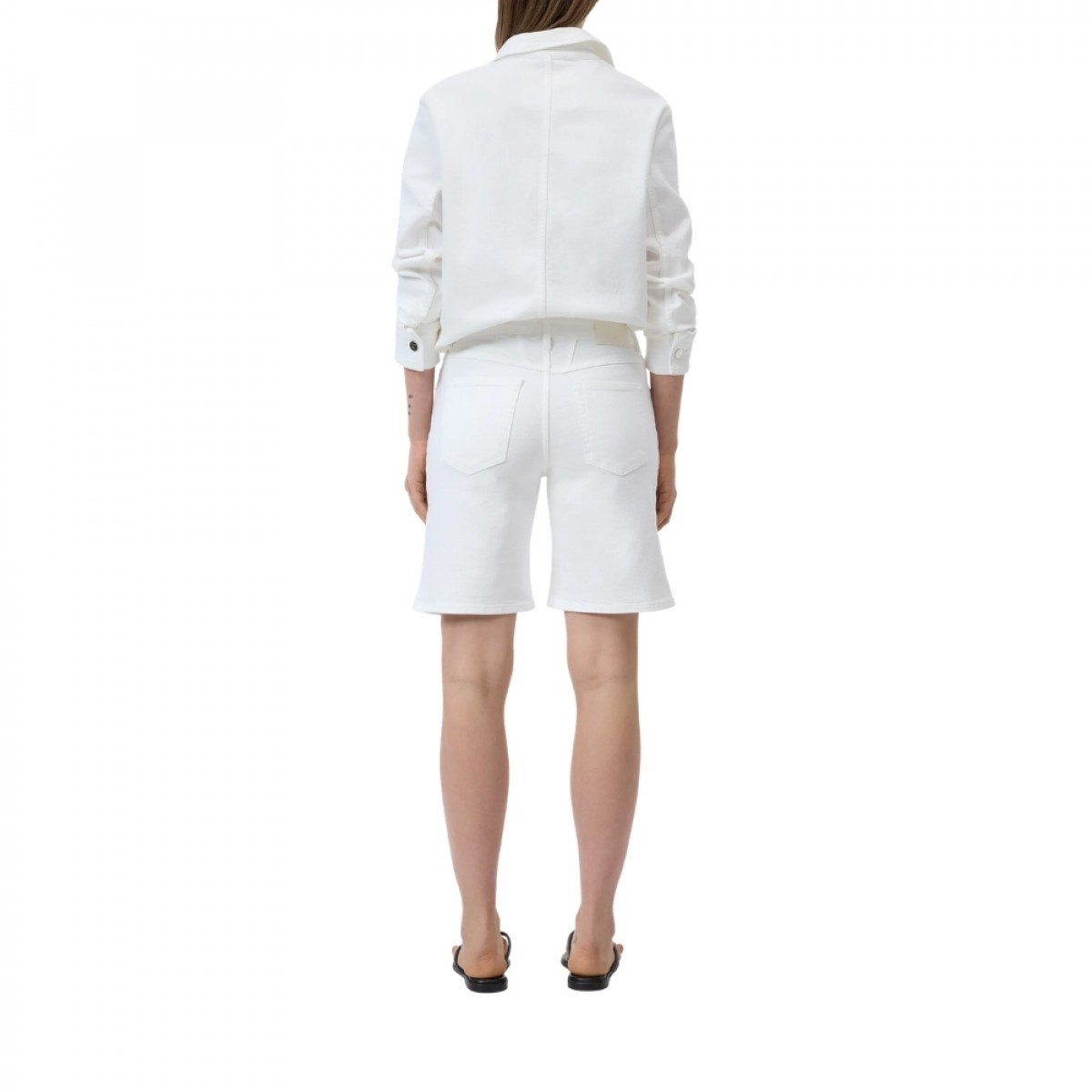 closed denim shorts jinnie - white - ryg