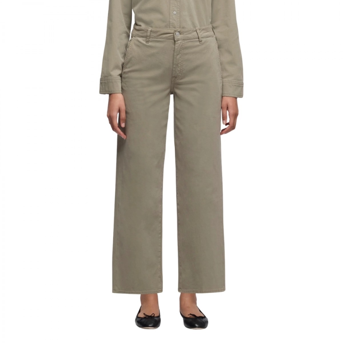 stovepipe straight ankle comfort twill - military