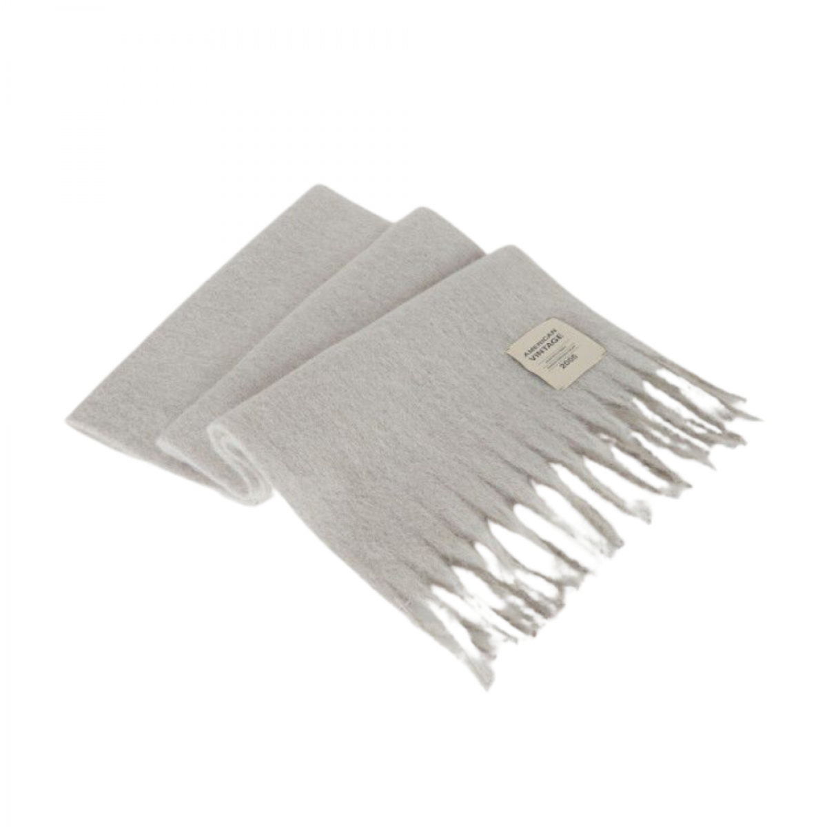 zinaco scarf - grey black melange - look