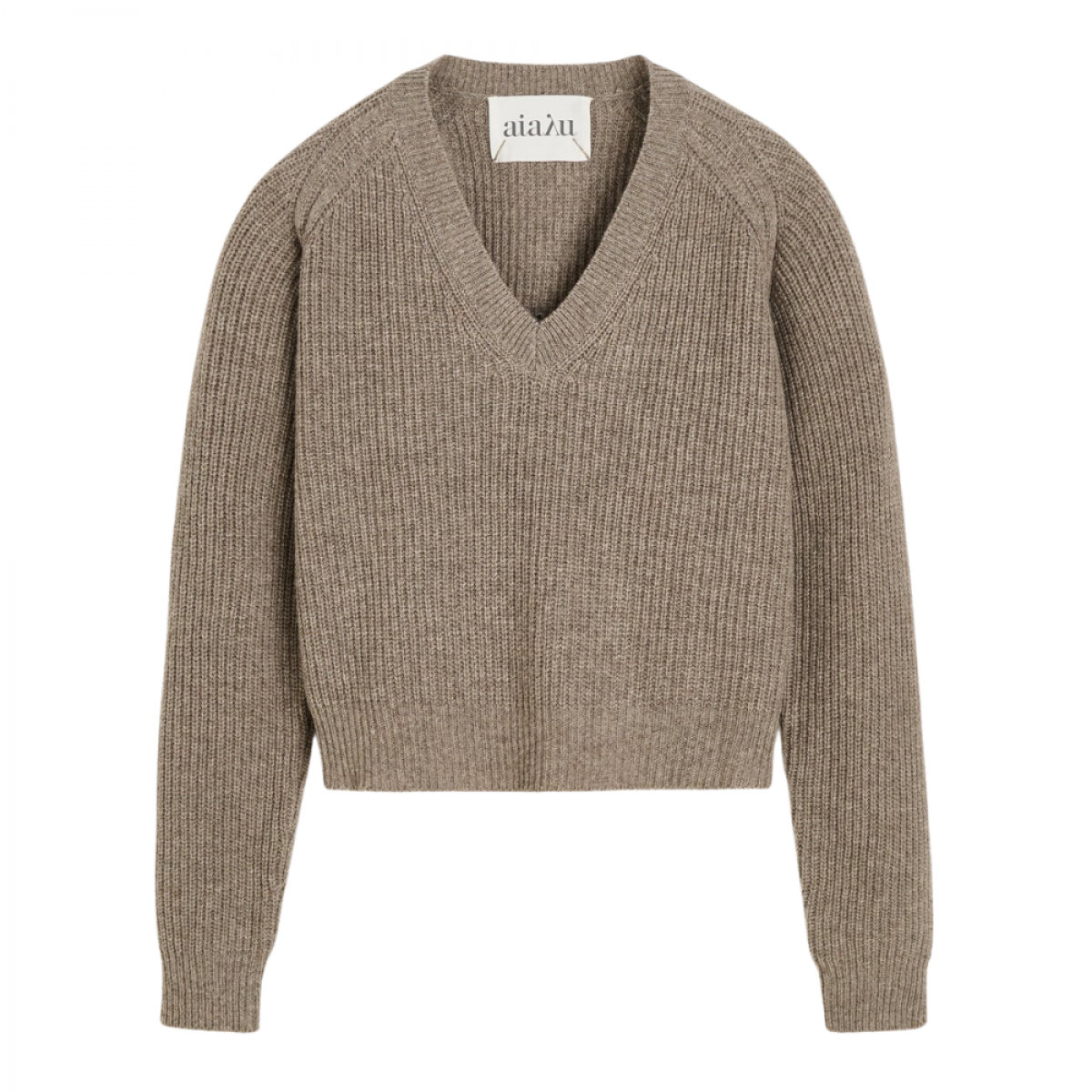 aiayu tocho knit - pure soil - front