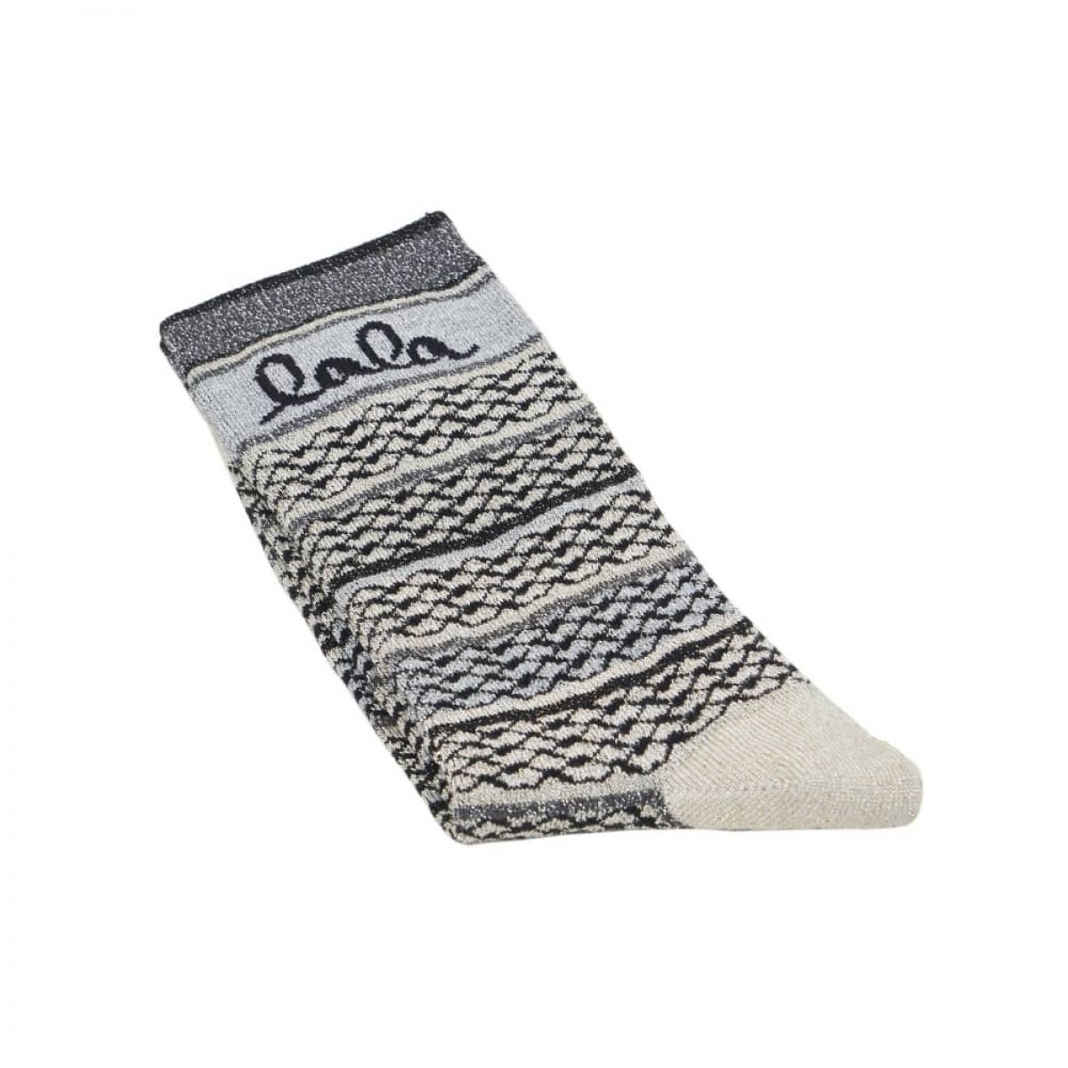 silja socks - stripes grey - mønster