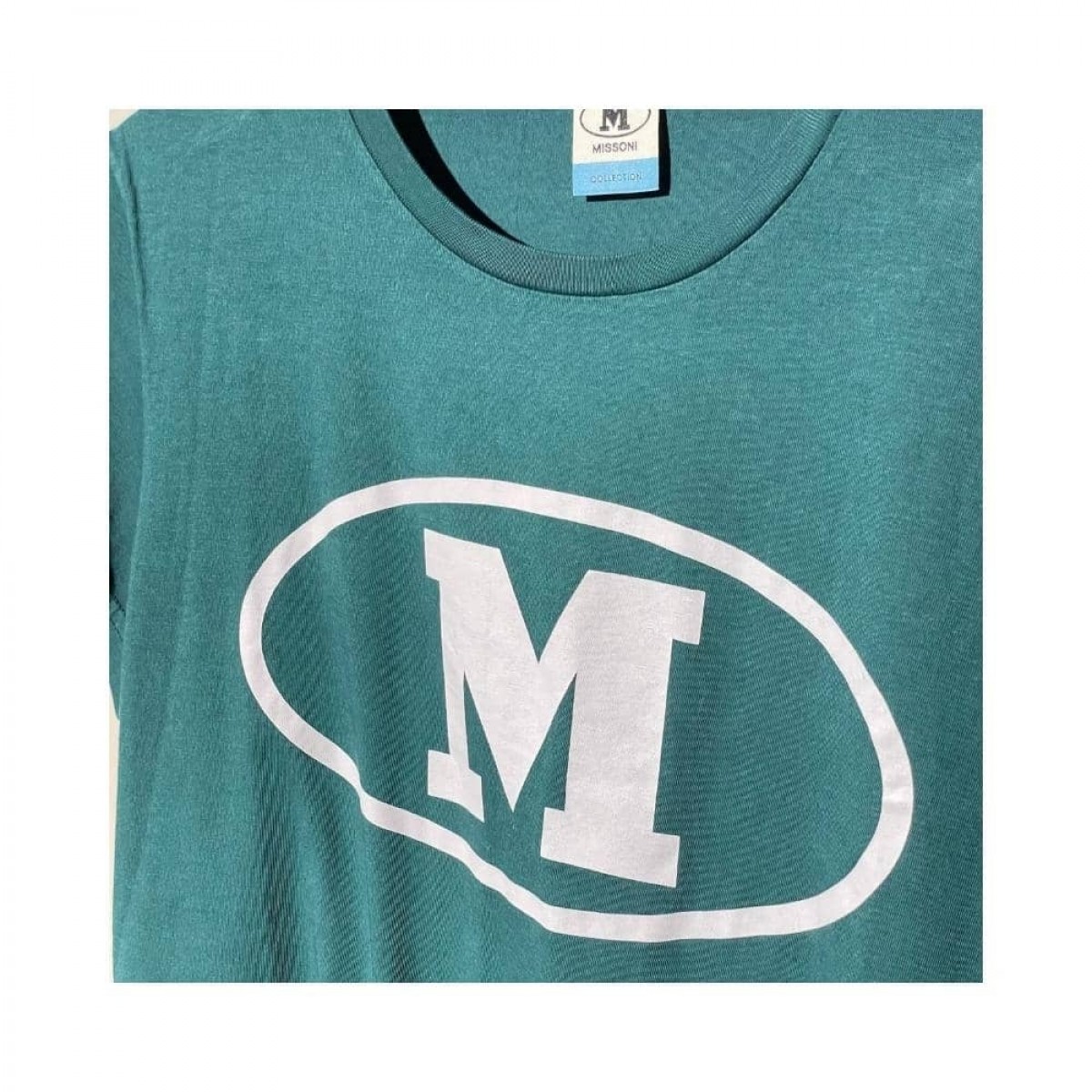 m missoni t-shirt - green - logo