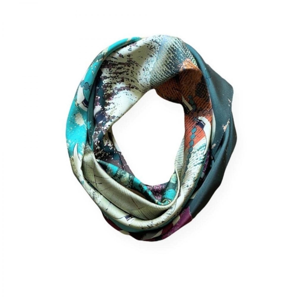 bubble rock silke tørklæde - multicolor - 4