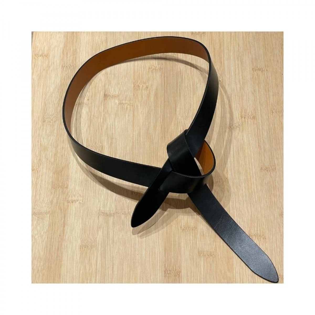 lecce belt - black/natural - black side 