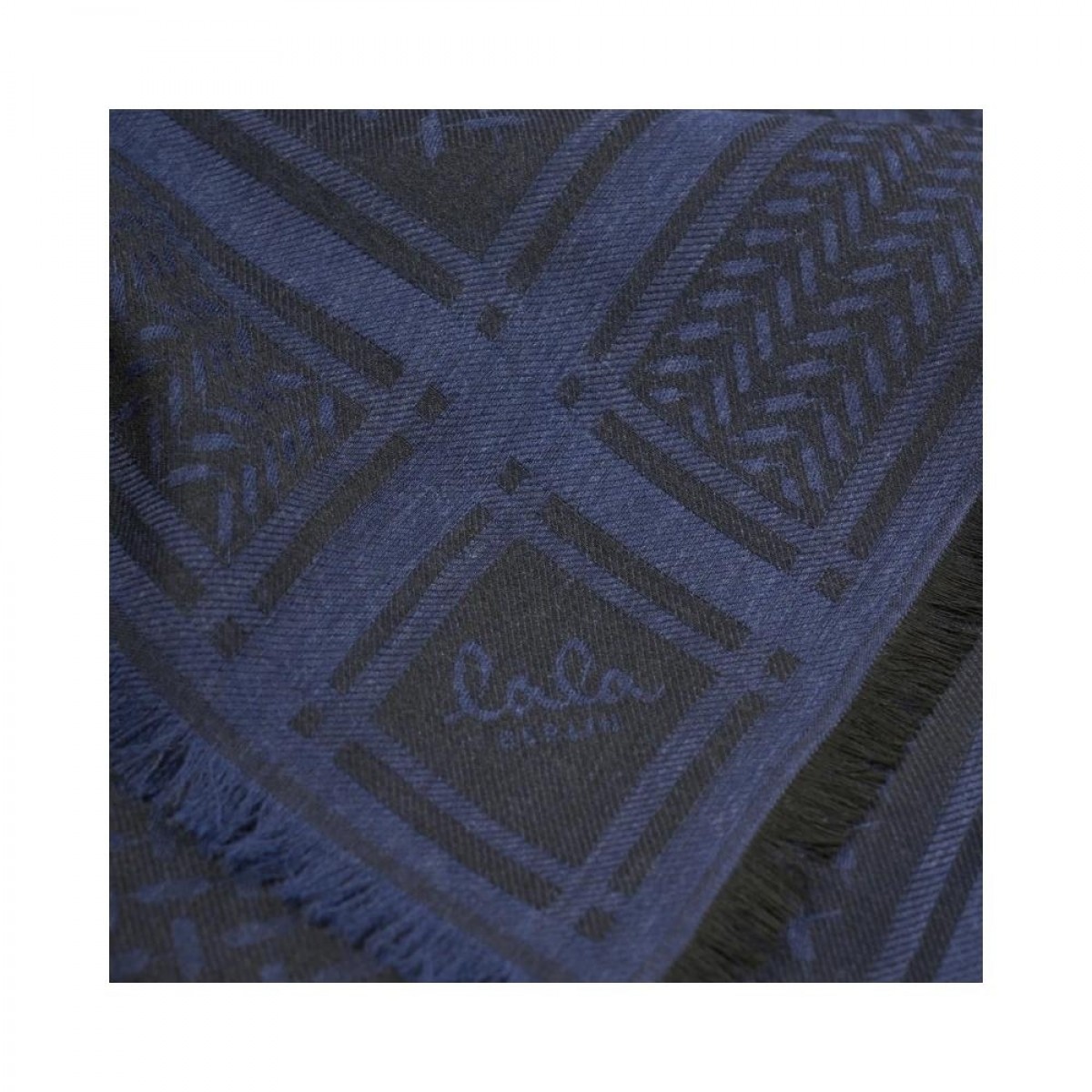scarf aeryn - blue - logo