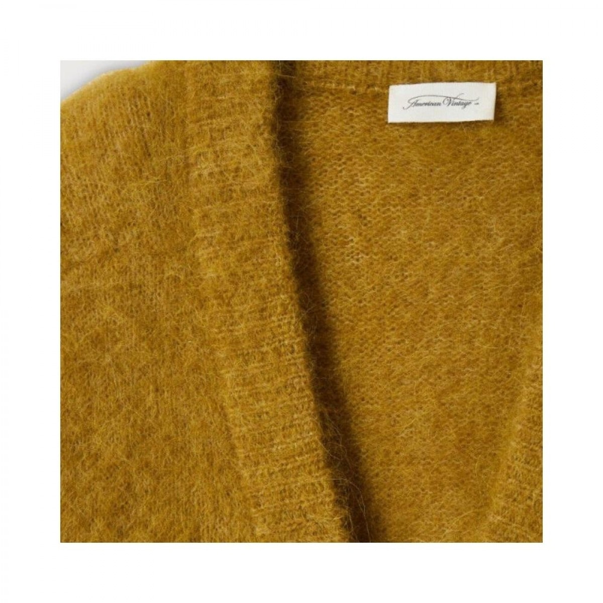foubay knit cardigan - canyon melange - hals