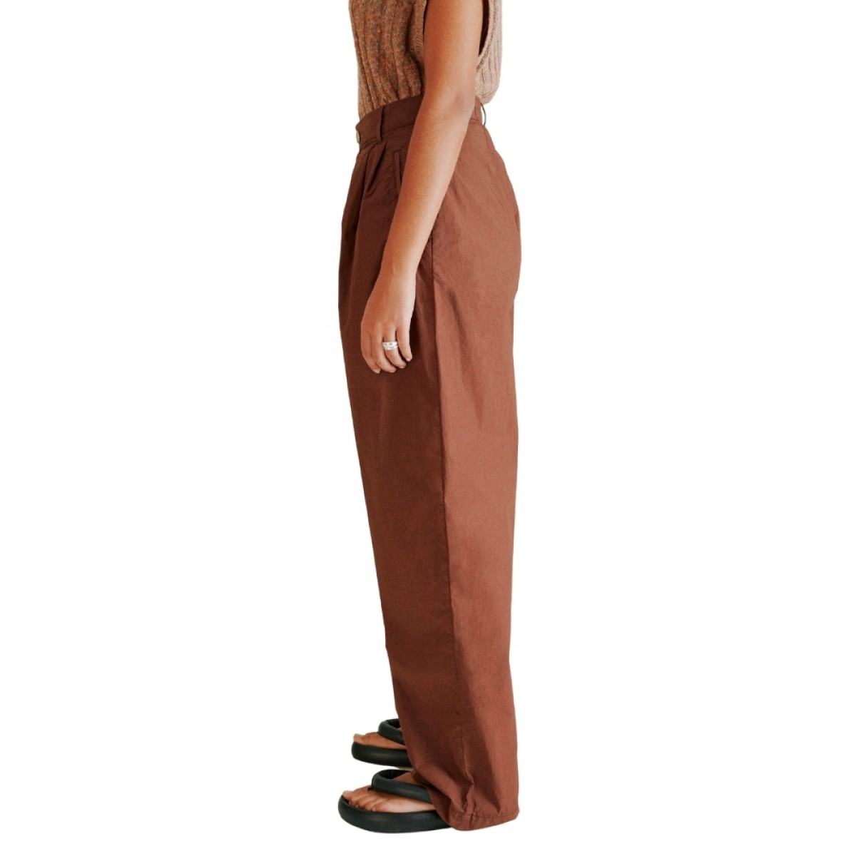 lungo trousers - spicy brown - fra siden 