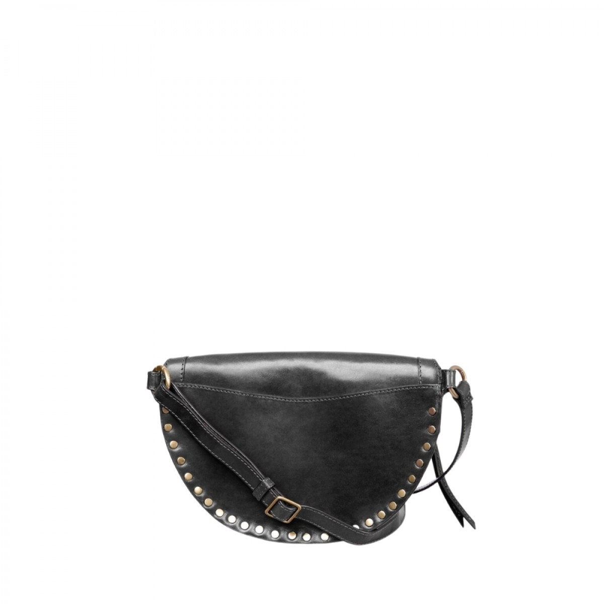 skano leather belt bag - black - bagfra 