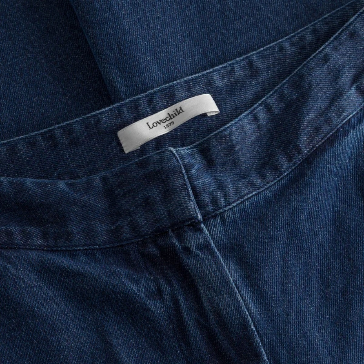 lea pants - denim blue - linning