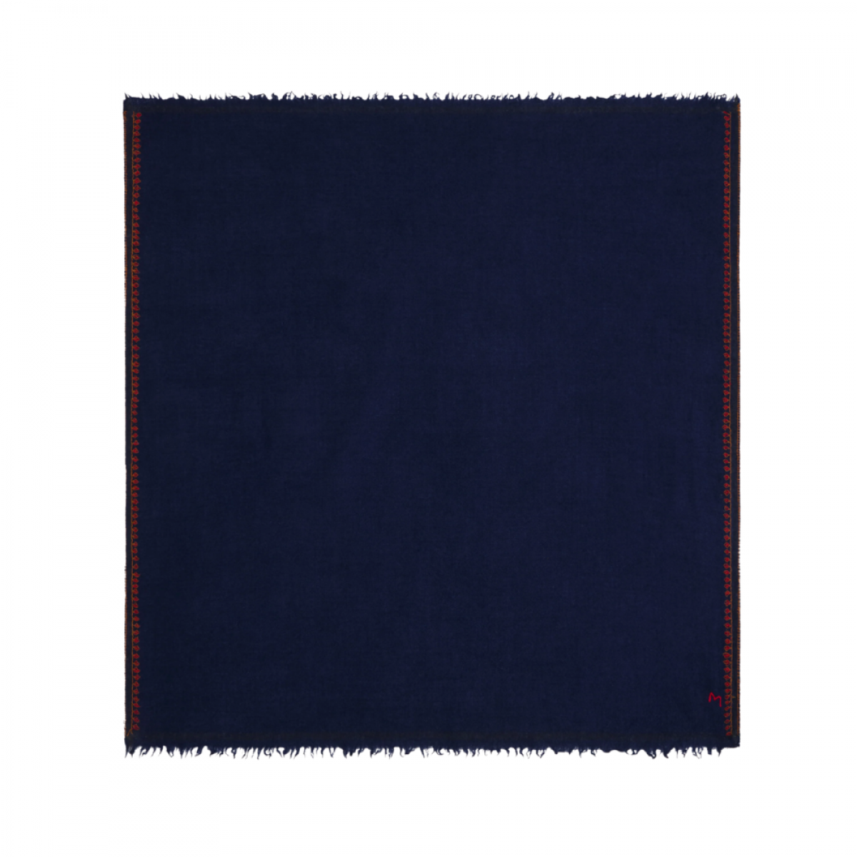 moismont scarf idol no 850 embroidery comrdia - blue - front