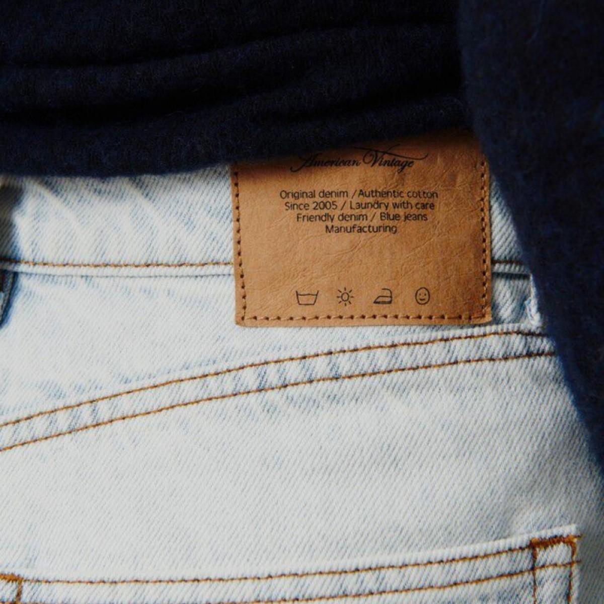 womens straight leg jeans joybird - winter bleached - label
