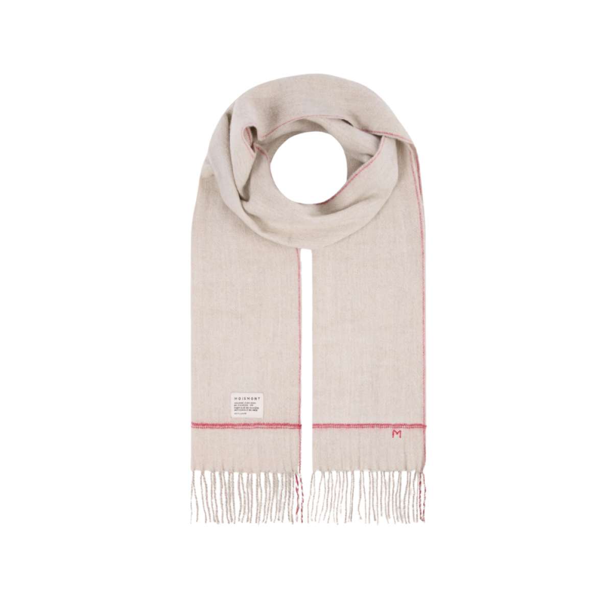 moismont scarf tudor no 855 cord - light grey 