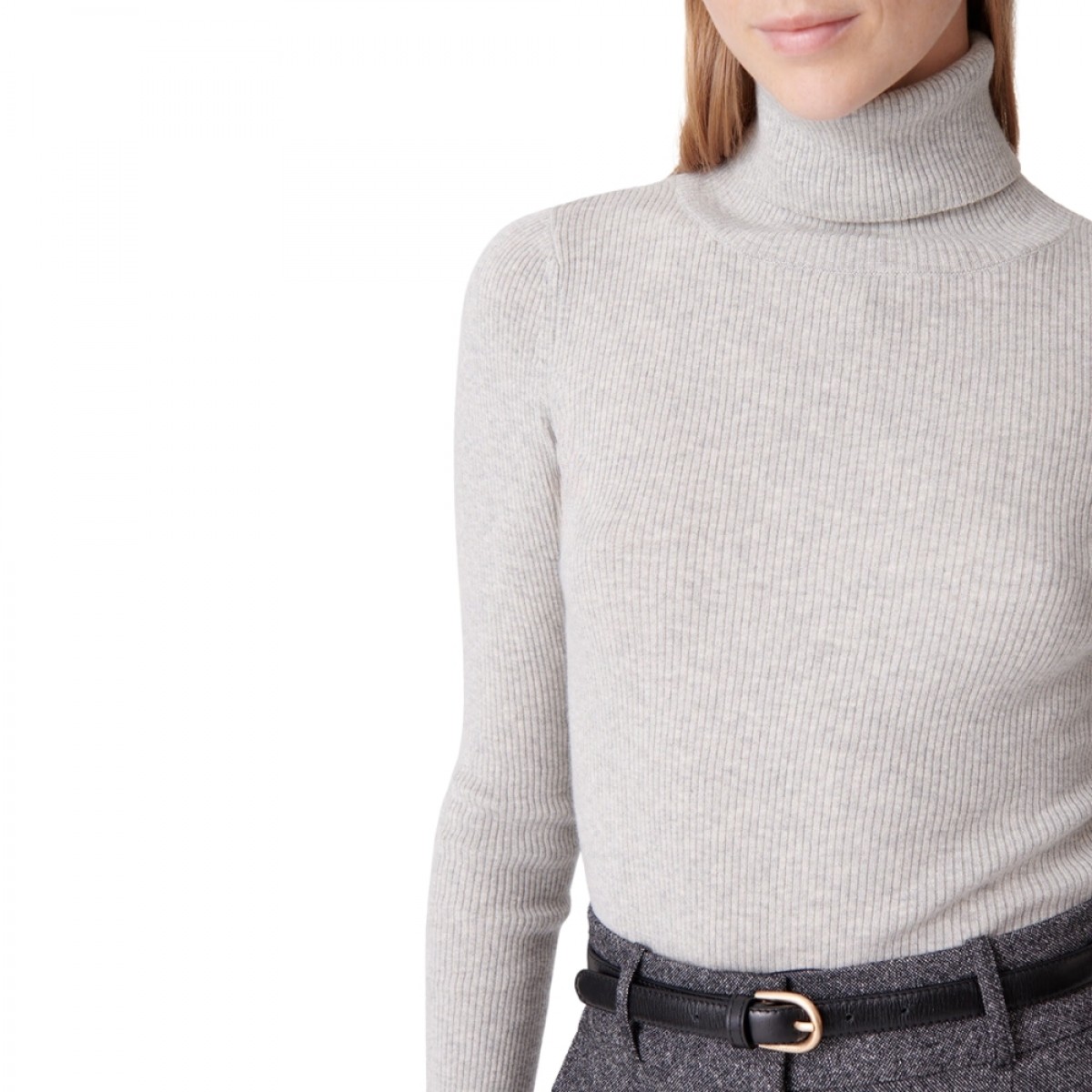 brindille sweater - gris chine - look