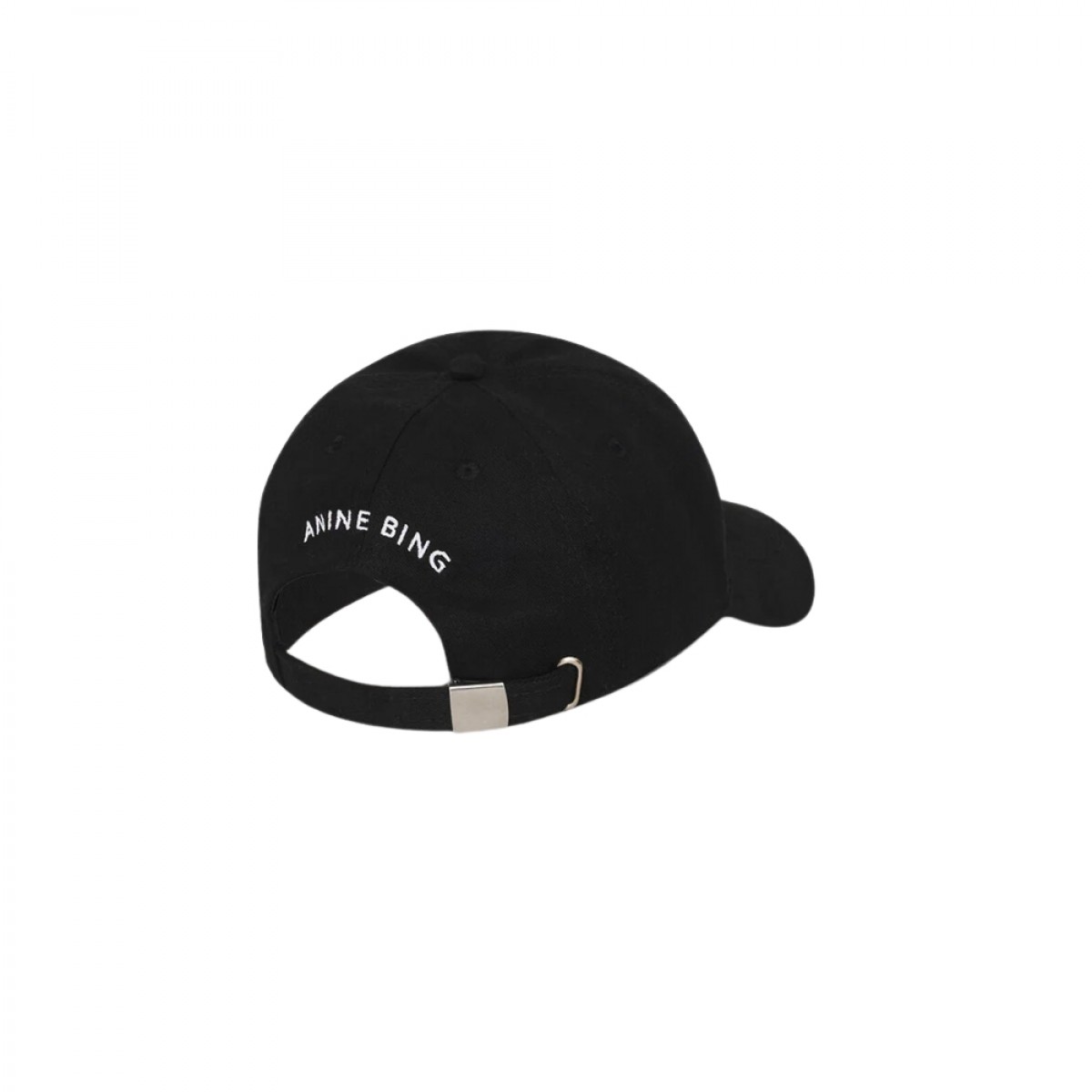 anine bing jeremy baseball cap - black - logo