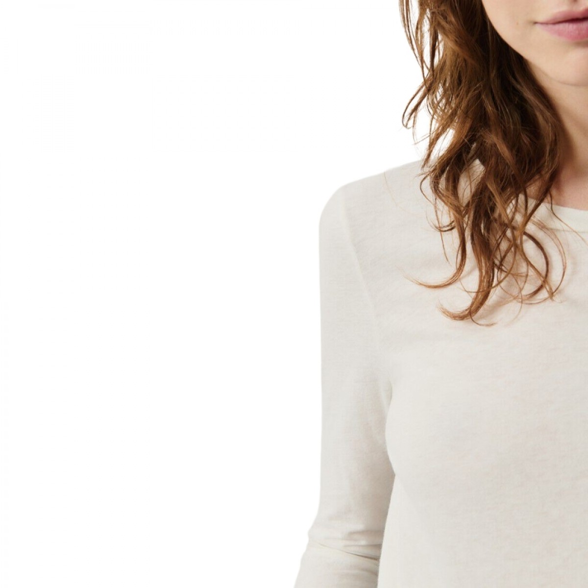 women t-shirt gamipy - white - ærme
