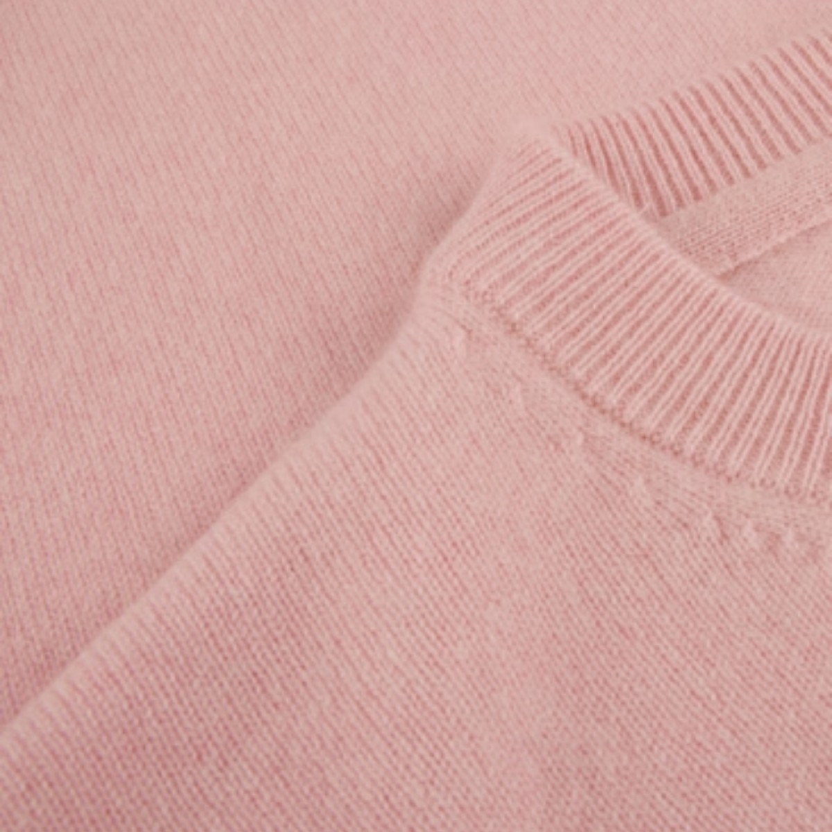 janet short sleeve knit - light pink - hals 