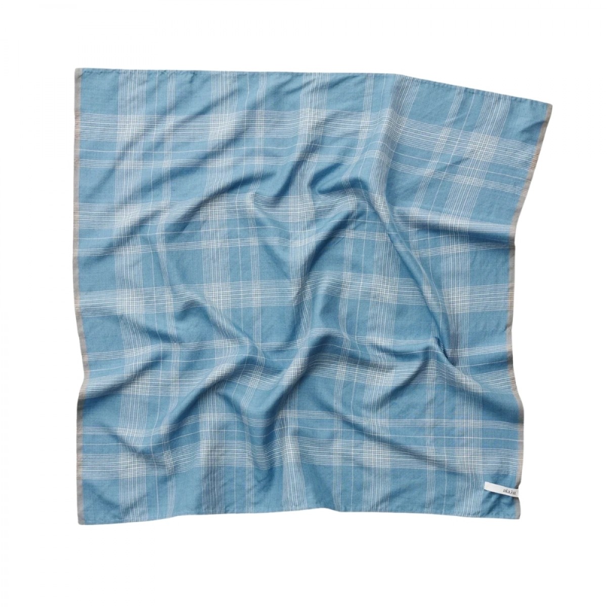 malila scarf - mix brilliant blue - front