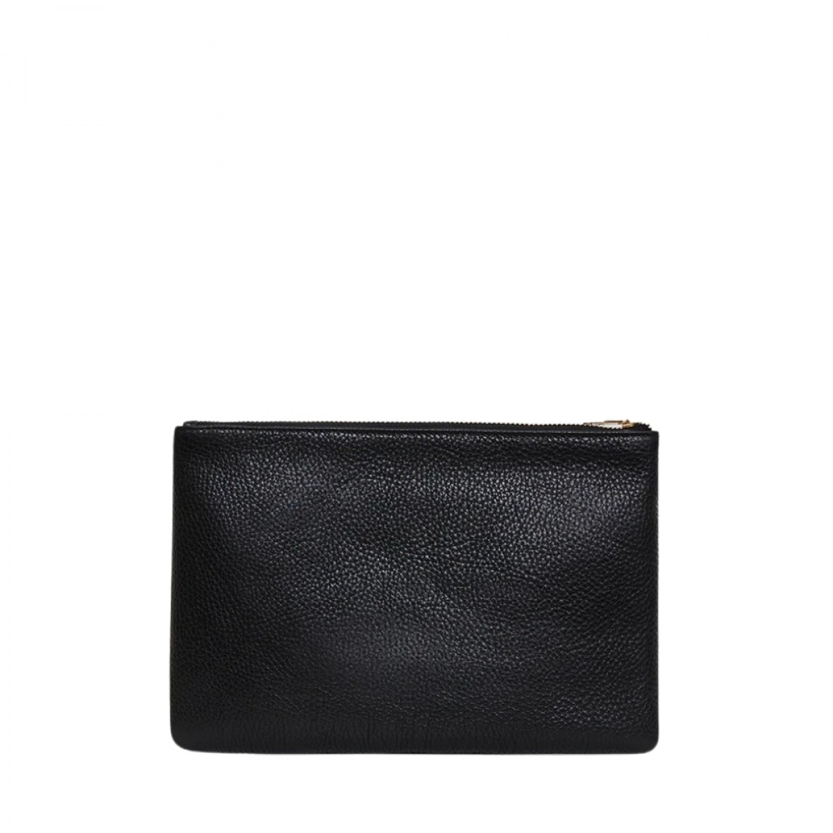 anine bing lili pouch - black pebbled - bagfra 