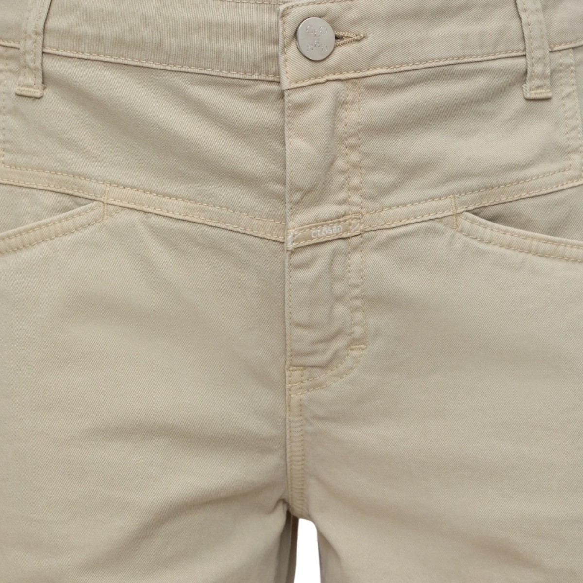 closed stover x pants - warm sand - logo