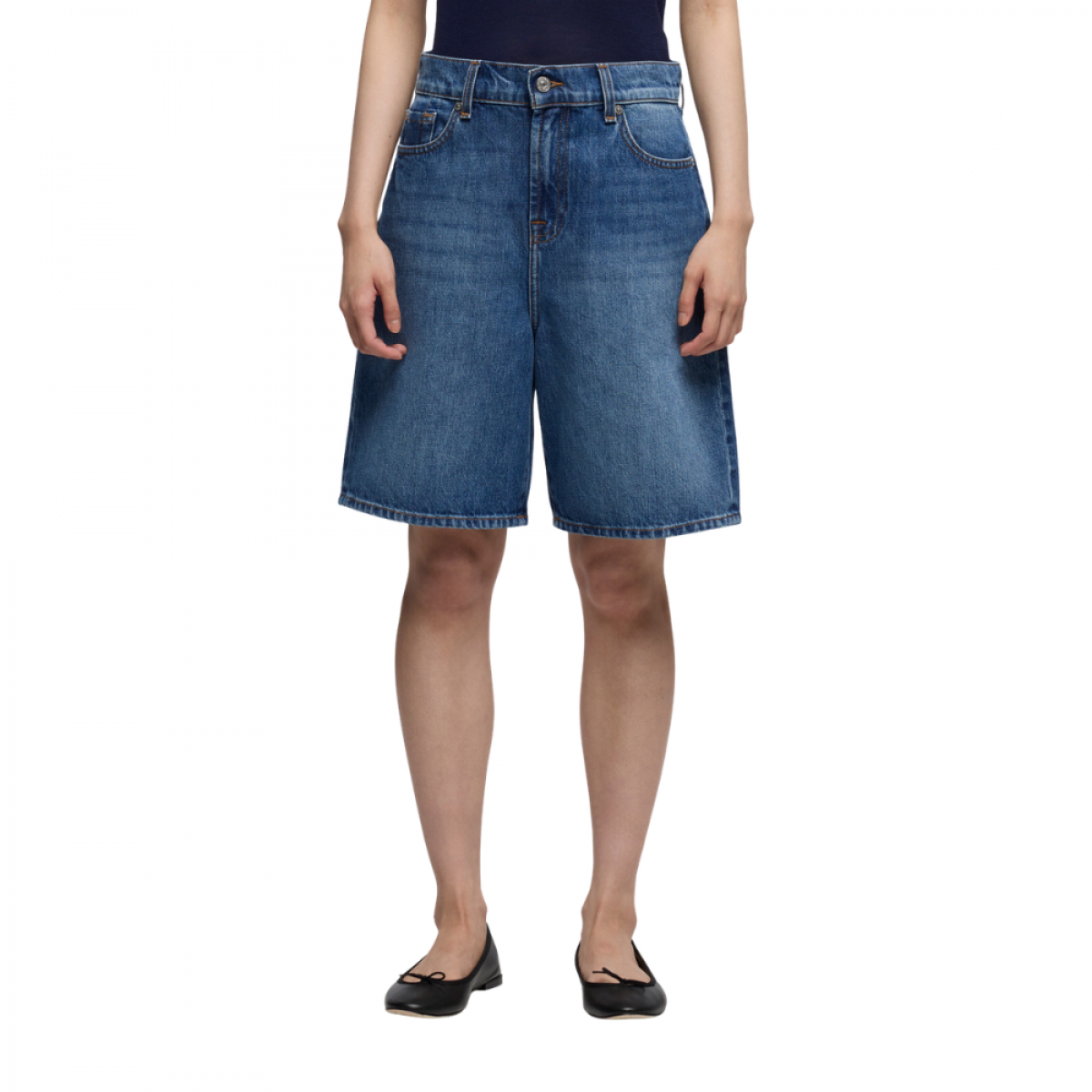 lola shorts darkwind - denim blue