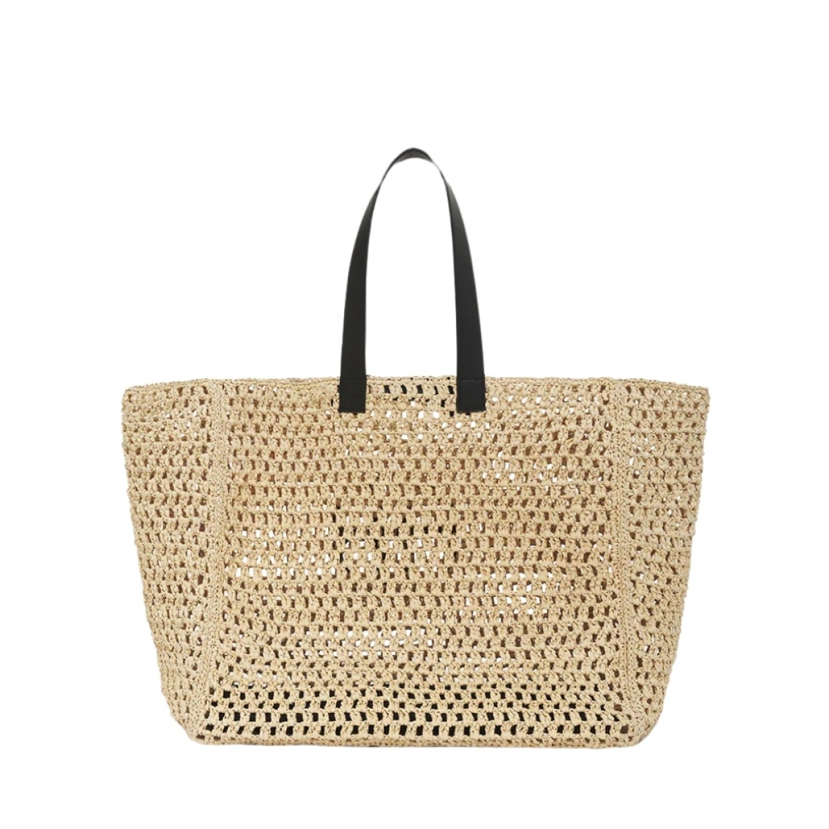 anine bing large rio tote - natural - bagfra 