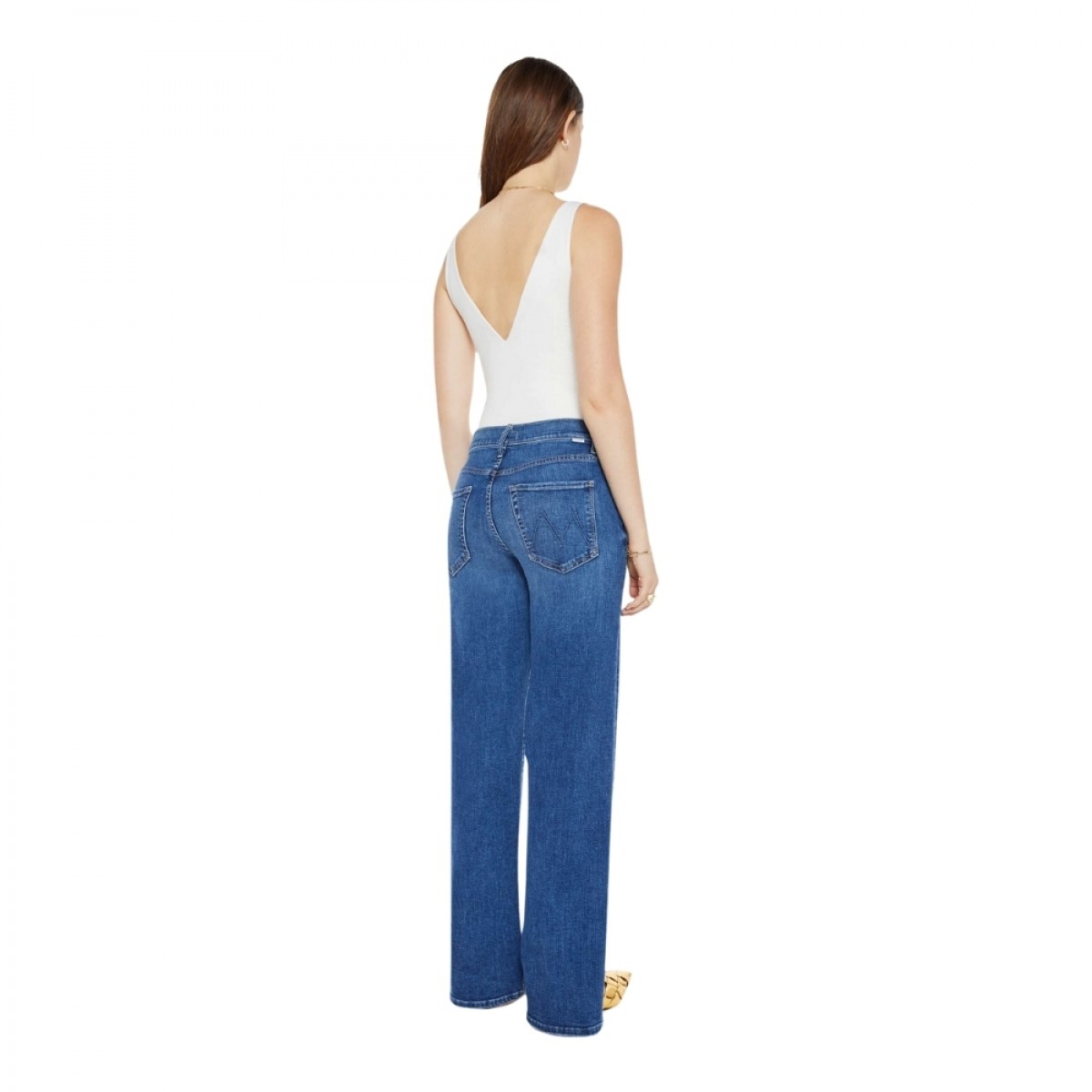 the mid rise maven sneak over the top - denim blue - bagfra 