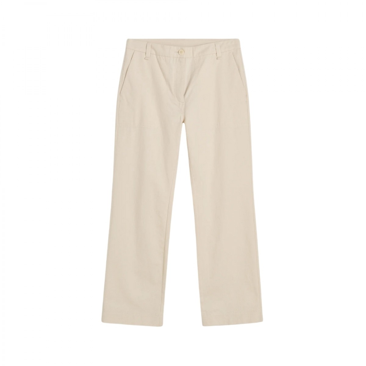 river pant - pure ecru - front