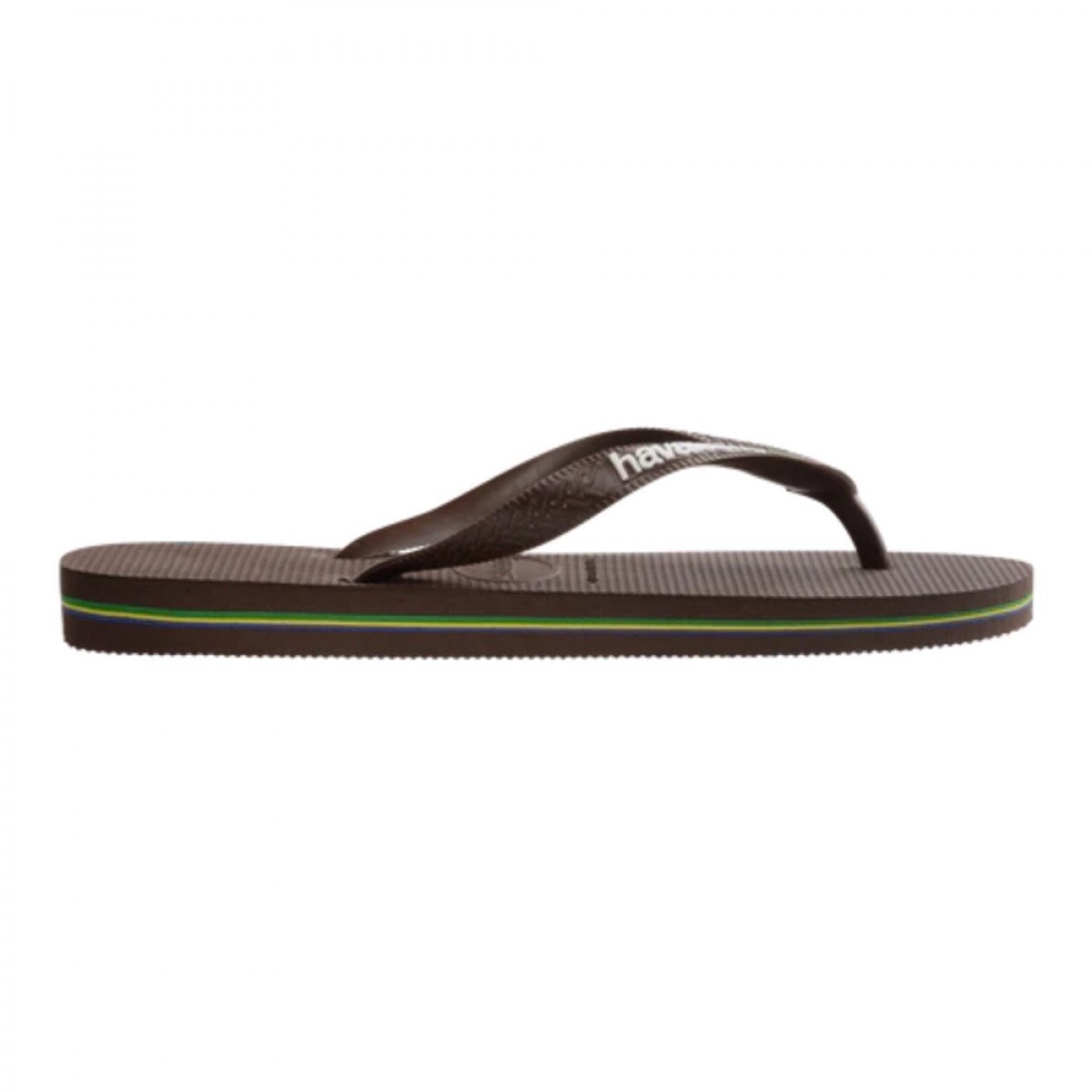 havaianas brasil logo - dark brown - look