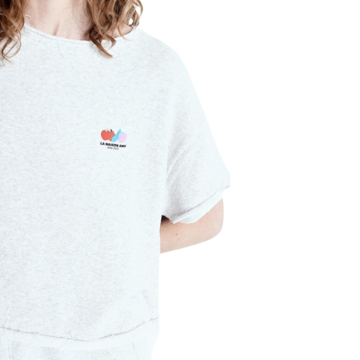 women's t-shirt atubay - arctic melange - logo