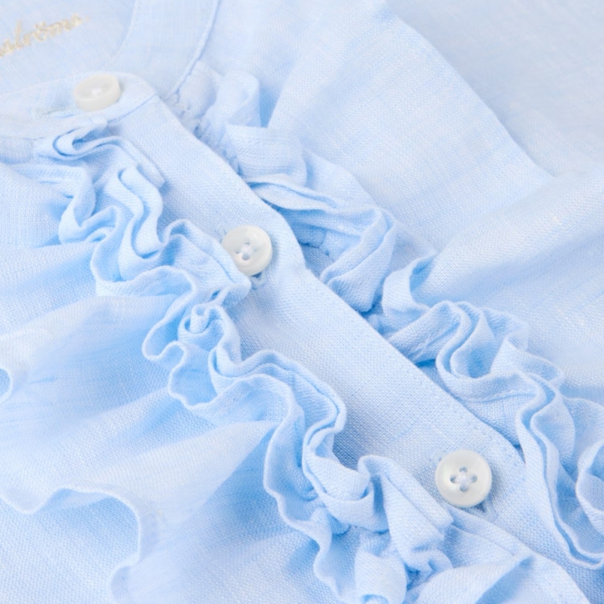 hillary linen blouse - blue - flæser