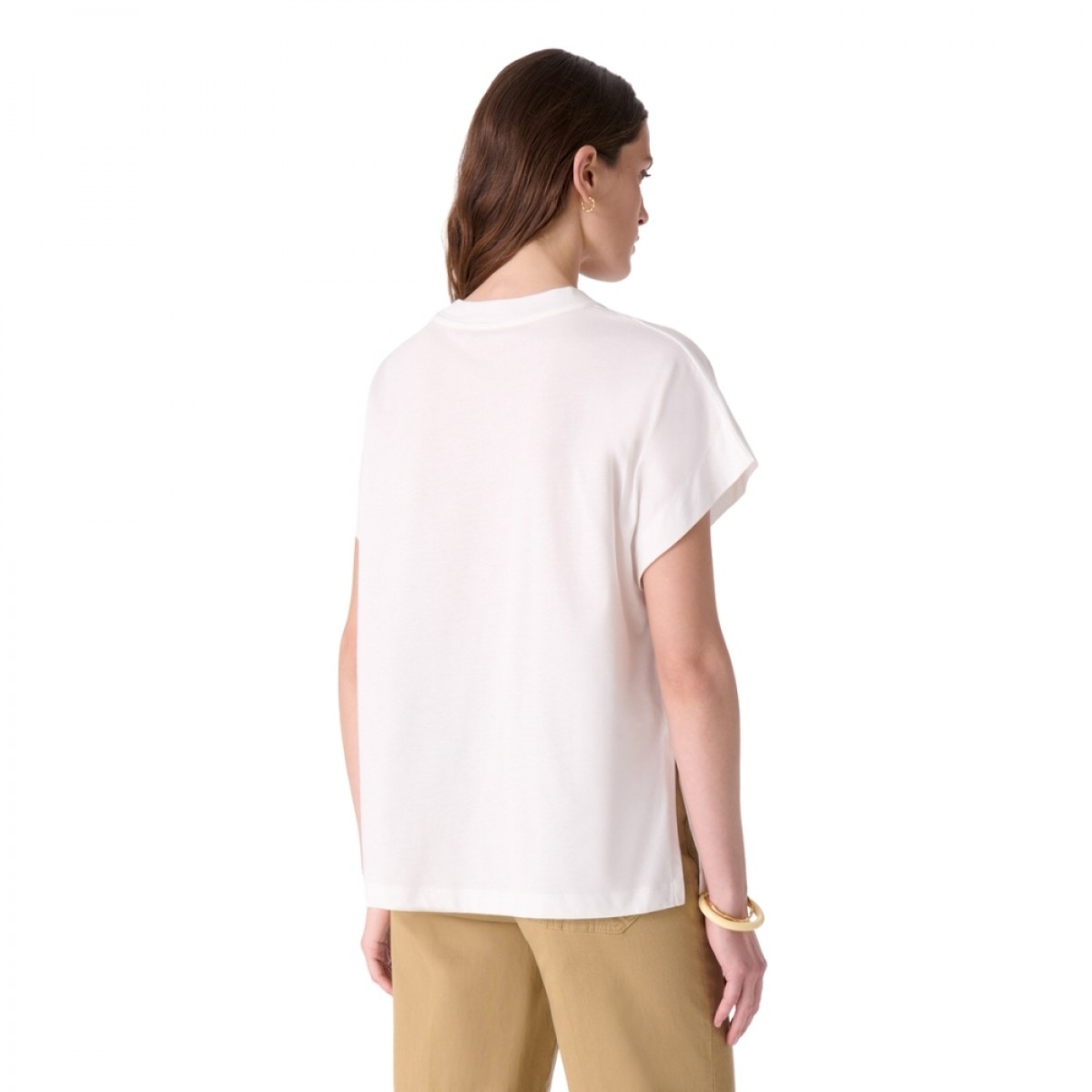 euridice t-shirt - ecru - model ryg