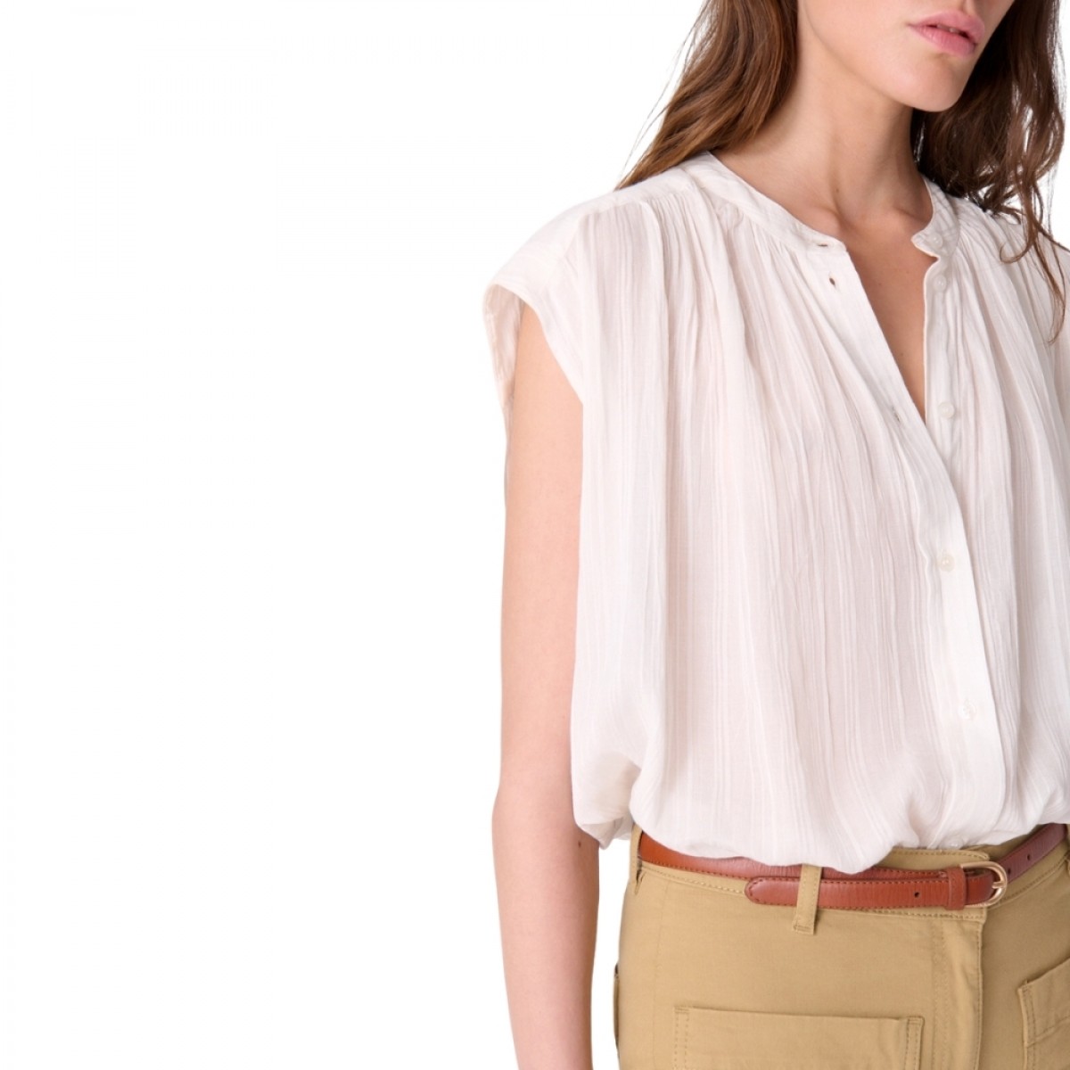 clio blouse - white - fra siden 