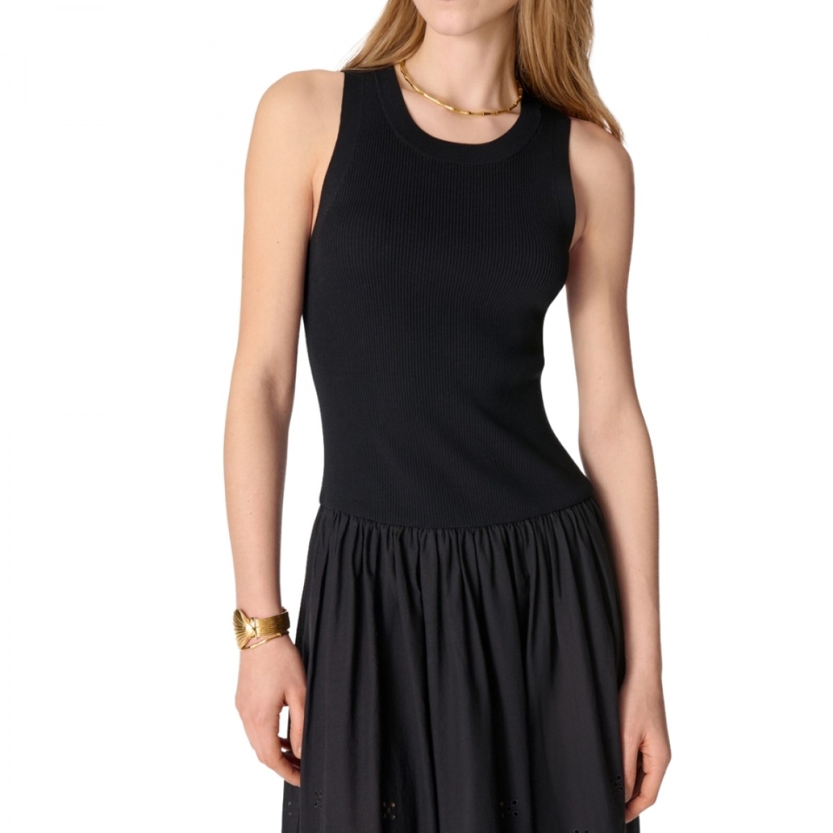 ennaya dress - black - hals