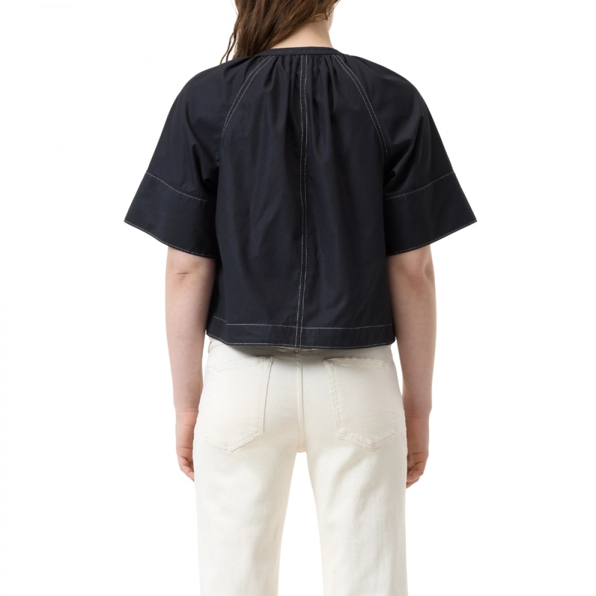 closed cropped top - black - ryg