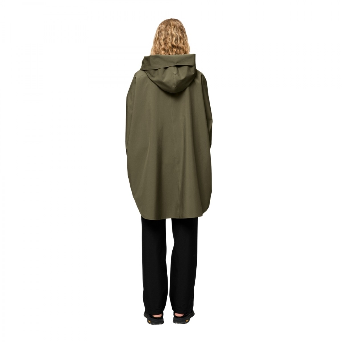 bergen poncho - grape leaf - ryg
