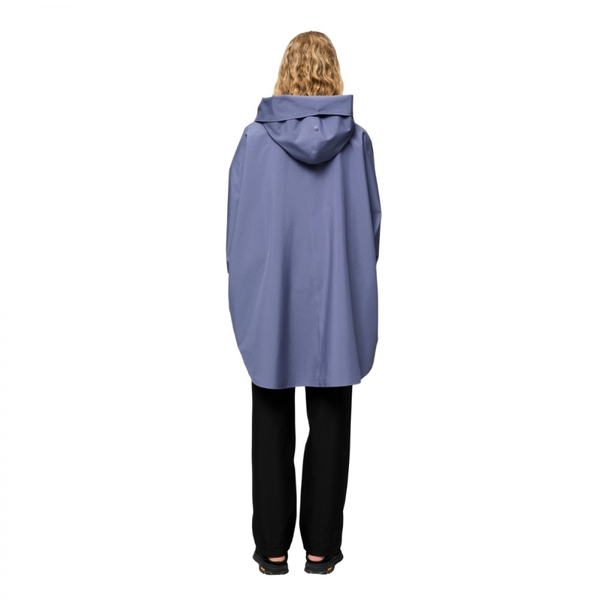 bergen poncho - nightshadow - ryg
