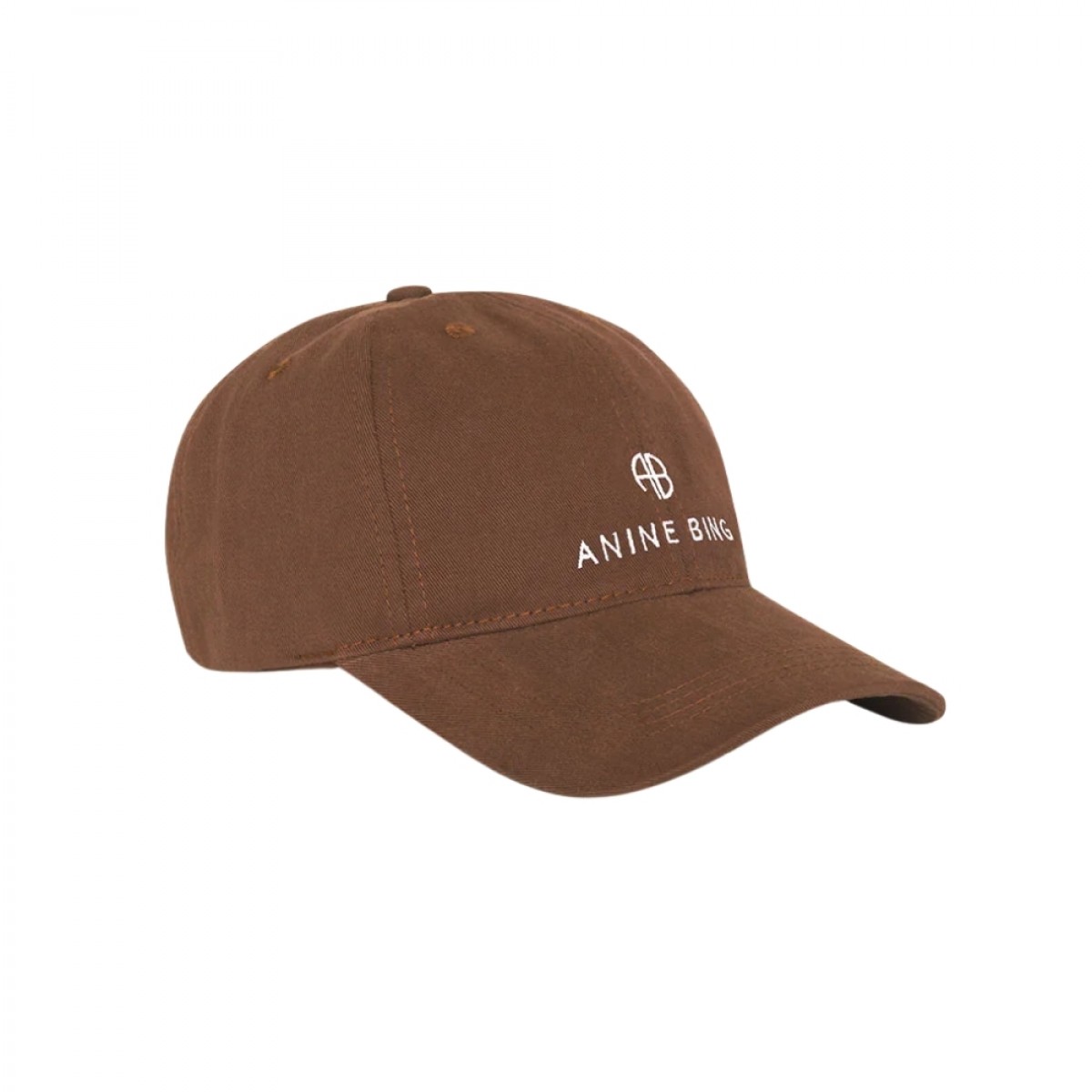 anine bing jeremy baseball cap - dark camel - fra siden 