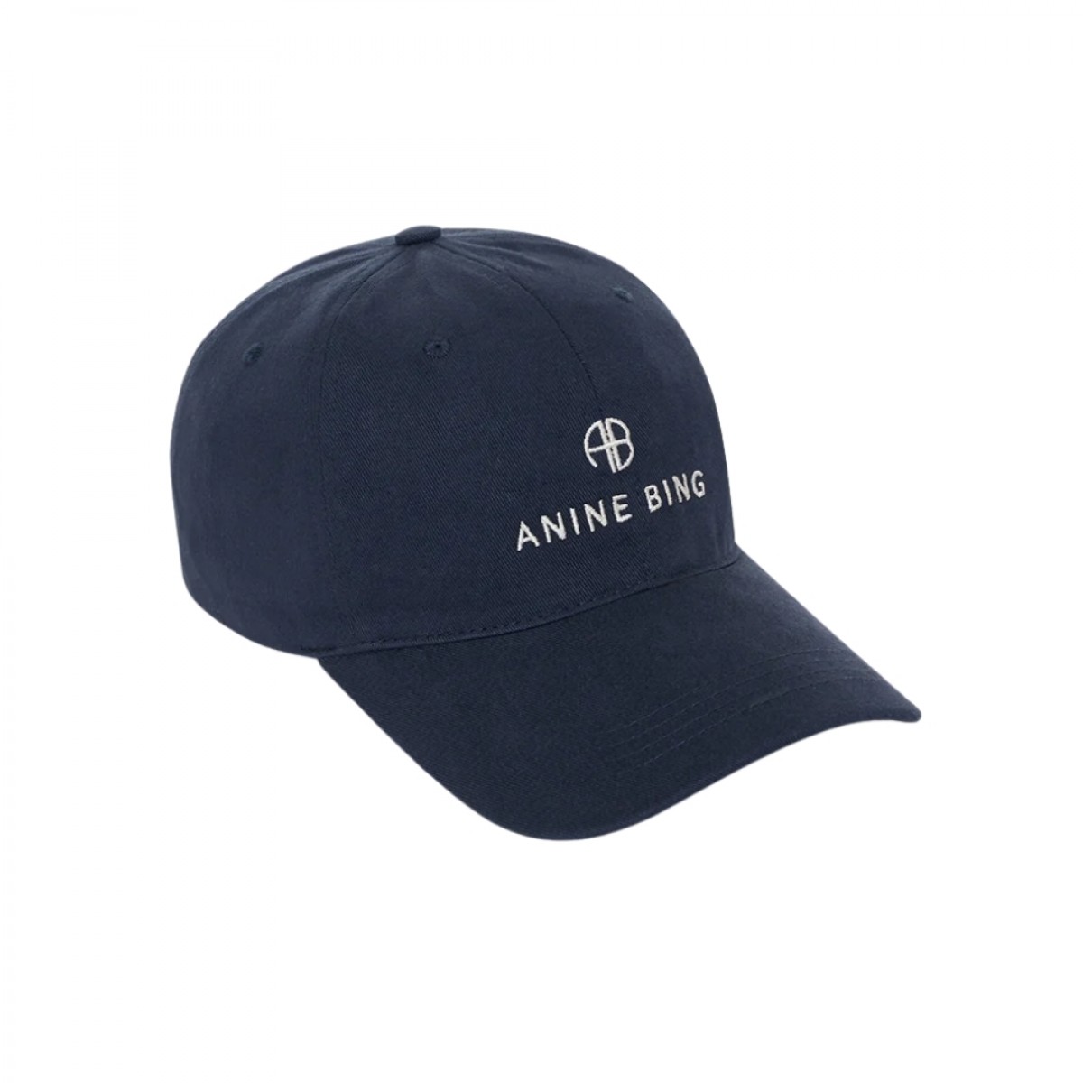 anine bing jeremy baseball cap - washed navy - fra siden 