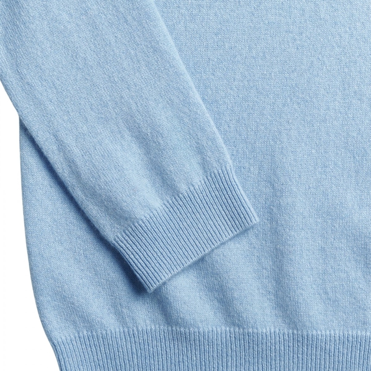 women´s fitted 90's v-neck - light blue - rib
